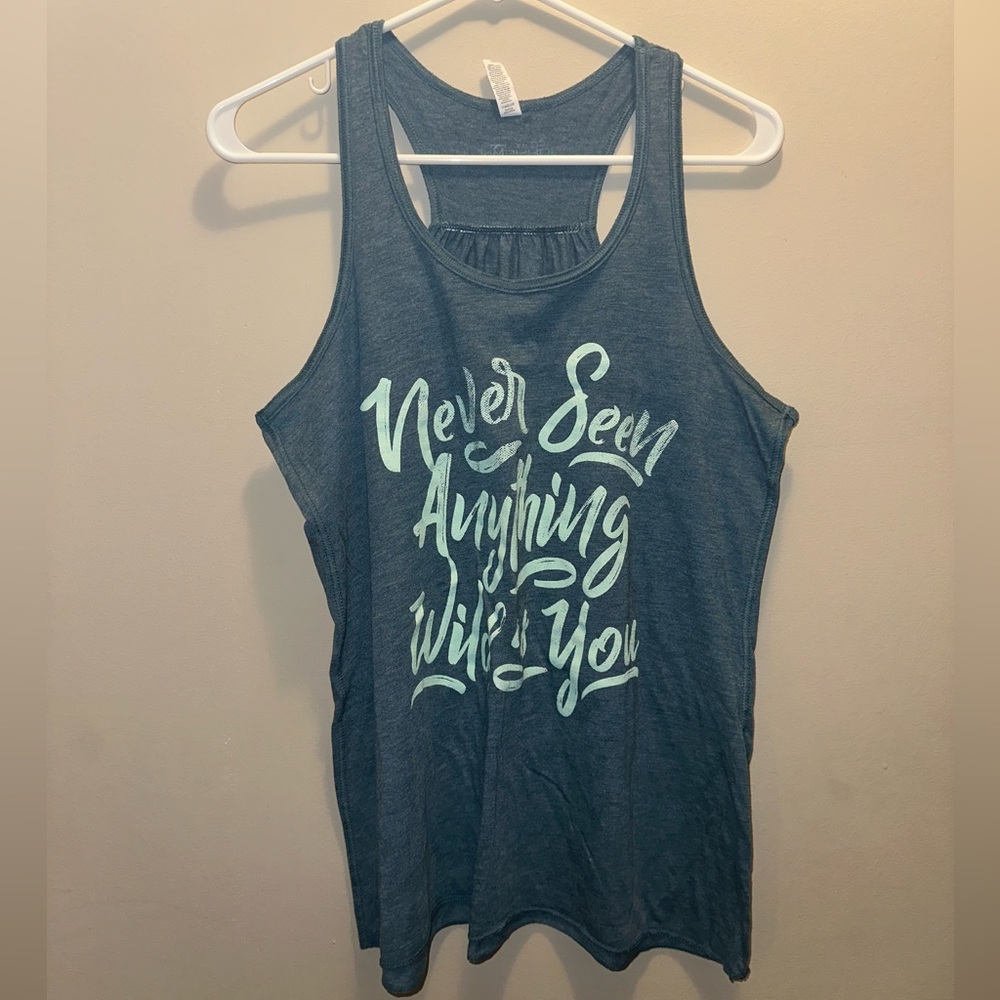 Blue Cody Johnson tank top